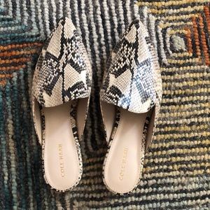 Cole Haan Snakeskin slip ons